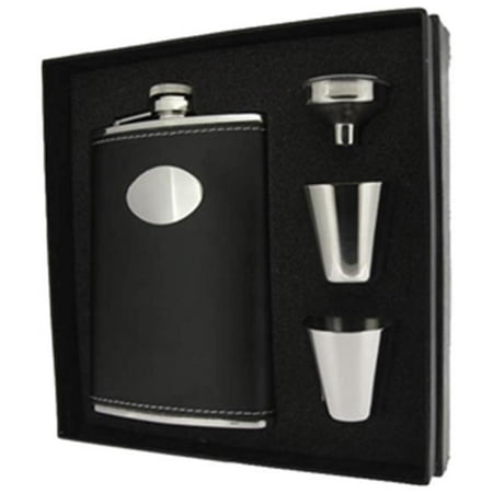 

Visol VSET25 Eclipse Z Black Leather 8oz Lux Flask Gift Set