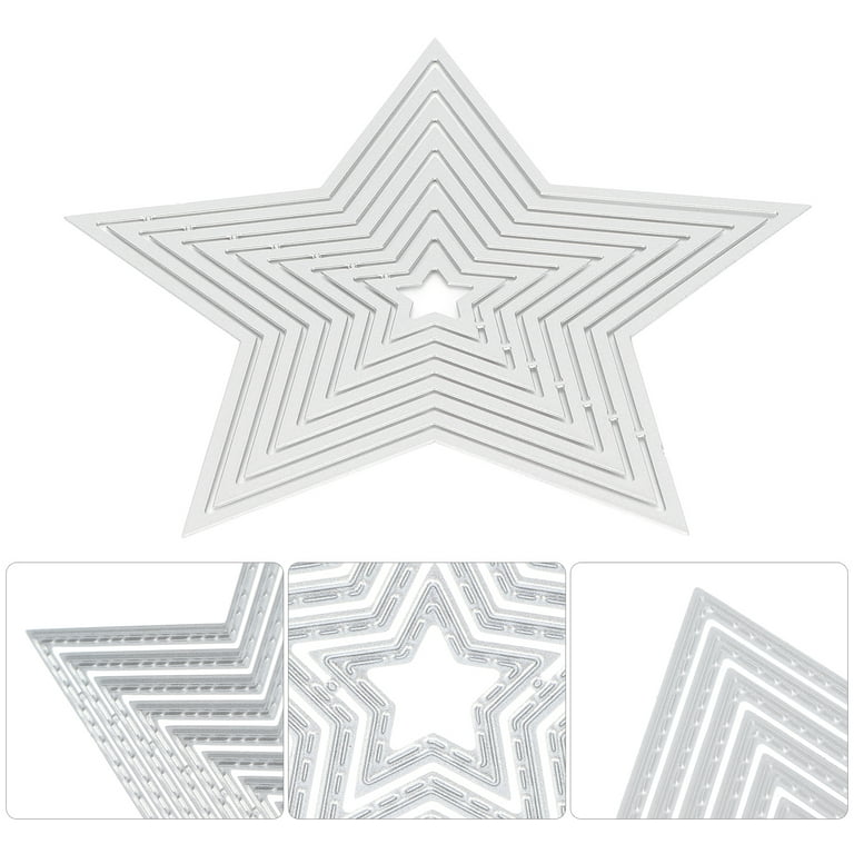 Dies For Card Making, Metal Cutting Die Die Cuts For Card Making Emboss  Stencil Album Decorative Star Shape Five-pointed For Paper Cards For  Embossing 