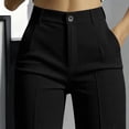 thumbnail image 7 of QQZ Wide Leg Palazzo Pants For Women, High Waisted Waffle Knit Flowy Dress Pants With Pockets, 7 of 7