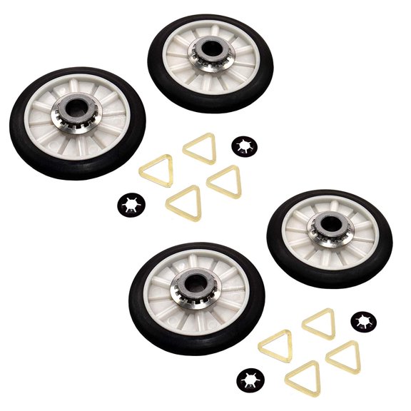 HQRP 2-Pack Dryer Drum Support Roller Kit Replacement for 3ZMED5705TW1 4GMEDC100YQ0 4GMEDC100YQ1 7MMGD6630TM1 7MMGD6630TQ0 MGD5730TQ0 MGD5740TQ0 YMED5720TQ1 YMED5740TQ0