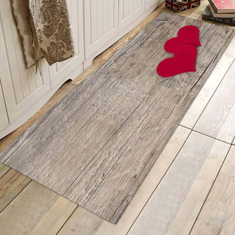 3D Print Bath Mat Absorbent Soft Kitchen Floor Area Rug Non-slip Carpet Durable 