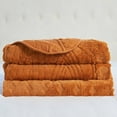 thumbnail image 5 of Home Soft Things 4 Piece Tatami Quilted Faux Fur Bedspread - Burnt Orange - Oversize King (120" x 120"), 5 of 7