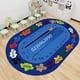 thumbnail image 4 of Alfombra de terciopelo de cristal de dibujos animados con letras ovaladas, alfombrilla educativa para pies para niños, alfombrilla de suelo para rincón de lectura digital para educación, 4 of 5