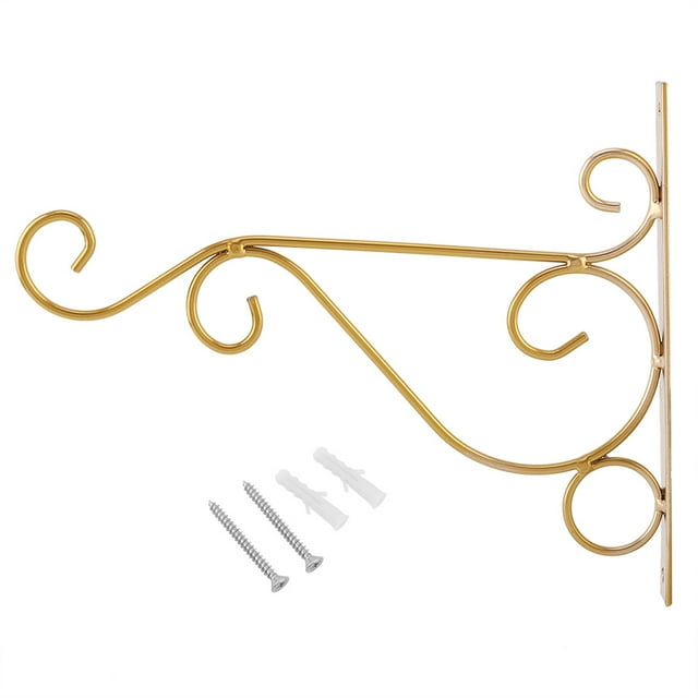 Soporte de pared de hierro para colgar plantas, gancho para colgar, decoración de jardín
