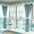 thumbnail image 4 of Thrsss Alzapaños para Cortinas con Flores Y Borlas, Elegantes Alzapaños para Cortinas Decoran la Habitación de Las Niñas, Su Hogar, El Balcón. 2 soportes para paquetes., 4 of 5