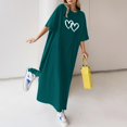 thumbnail image 1 of WILLBEST Maxi Vestidos de Mujer Vestido Largo de Verano Holgado Informal con Estampado de Flores y Manga Corta 594 Mediana​​, 1 of 3