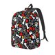 thumbnail image 1 of Disketp Paw And Bones Mochila de Lona Estampada, Mochila Escolar de Viaje Ligera para Estudiantes y Portátil-Medium, 1 of 5