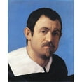 thumbnail image 2 of Giovanni Battista Salvi da Sassoferrato 20x24 Black Ornate Framed Double Matted Museum Art Print Titled: Self-Portrait (ca 1650), 2 of 5