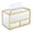 Mirrored, variant on Luxury Gold-Trimmed Glass Tissue Box Cover - Rectangular Dispenser for Bathroom, Living Room, Bedroom, Desktop & Bar Decor | Multi-Surface Home Office Accessory