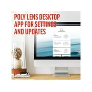 Poly - Sync 40 Smart -Speakerphone (Plantronics) - Flexible Work Spaces - Connect to PC/Mac via Combined USB-A/USB-C -Cable and Smartphones via -Bluetooth - Works with Teams, Zoom & more