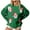 Army Green, variant on Wancir Women Sparkle Sequin Christmas Sweatshirt Santa Graphic Crewneck Sweater Long Sleeve Xmas Pullover Tops