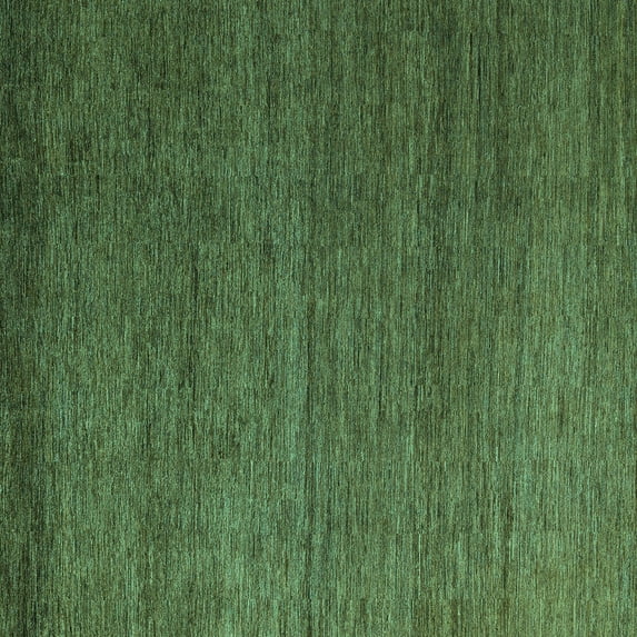 Ahgly Company Machine Washable Indoor Square Abstract Turquoise Blue Modern Area Rugs, 3' Square