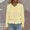 Yellow, variant on Royisotas Solid Color Blouses for Women Pullover Puff Shirts Trendy Long Sleeve Comfy Ladies Tops
