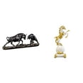 thumbnail image 1 of Estatua de escritorio,Figura decorativa de pelea de toros y osos,Colecciones de esculturas de toros,artesanía de resina,decoración,Figura de escritorio,Estante con estatua de caballo para, 1 of 8