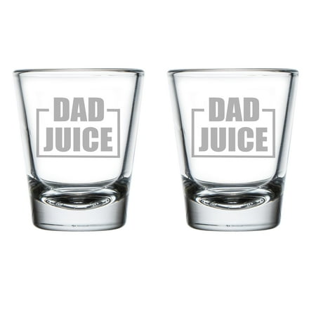 

Set of 2 Shot Glasses 1.75oz Shot Glass Gift Dad Juice Funny Father s Day For Dad