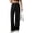 Black, variant on Women Dress Pants Casual Wide Leg Work Slacks Stretchy Straight High Waisted Trousers Plus Size Business Clothes