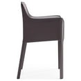 thumbnail image 4 of Manhattan Comfort Vogue Faux Leather Armchair in Gray (Set of 2), 4 of 6
