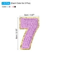 thumbnail image 2 of Uxcell Chenille Number Patches, 10 Pcs Iron on Number Patch, Number 7, 2 of 5