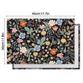 thumbnail image 6 of Pioneer Flower Floral Print Pattern Summer Placemats Table Placemats Set Of 4-Linen Kitchen Washable Placemats Table Mats 12x18 Inch Non-Slip Heat Resistant, 6 of 6