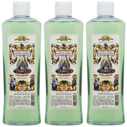 Murray and Lanman Florida Water Cologne Original 16oz (Pack of 3)