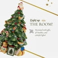 thumbnail image 6 of Spode Christmas Tree Miniature Christmas Village Figural Decoration, LED Lighted Christmas Village Set, Ceramic Holiday Decor - Dolomite Christmas Collectible for Indoor Display (Tree), 6 of 7