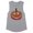 Heather Grey, variant on Pumpkin Face Ombre Women's Muscle Tank Large Heather Grey