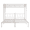 White, variant on Tcbosik Triple Bunk Bed, Twin Over Twin Over Twin Size Metal Bunkbed Frame with Ladder and Guardrail, Space Saving, White