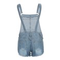 thumbnail image 5 of Aayomet Womens Jumpsuits Dressy Romper Jeans Casual Color Womens Solid Short Overalls Fashion Jumpsuits Women's Jumpsuit,Light Blue L, 5 of 5