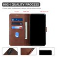 thumbnail image 2 of Dteck Case For Samsung Galaxy A52 5G 6.5-inch,Luxury Leather Hybrid Rubber Case Flip Wallet Folio Magnetic Buckle with Credit Card / ID Slots Holder & Cash Pokcet Kickstand Shockproof Cover,Coffee, 2 of 7