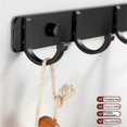 thumbnail image 2 of 2pcs 6 Hook Kitchen Punch-Free Hook Nordic Black Space Aluminium Single Hook Simple Coat Hook Wall Hook. 6 Hooks, 2 of 5