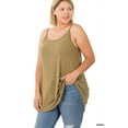 thumbnail image 3 of Zenana Women & Plus Front and Back Reversible Spaghetti Strap Flowy Cami Tank Tops, 3 of 6