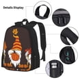 thumbnail image 3 of Disketp Fall Gnomes Mochila Estampada de Gran Capacidad con Lonchera y Estuche, Set de 3 Piezas para Estudiantes, 3 of 7