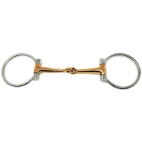 D-Ring Stainless Steel Copper Horse Snaffle Bit 5" Mouth 35436