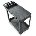 thumbnail image 3 of Utility Service Cart with Wheels, 40x17 Heavy Duty 550 lb. Capacity with 2 Shelves and Two 5" Swivel Casters, 3 of 7