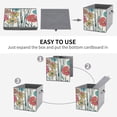thumbnail image 7 of Collapsible Oxford Fabric Storage Cubes with Handles, Large Mid Foldable Oxford Cloth Bins Set of 2/6, Closet Organizers for Shelves Clothes Home Kitchen Toy - Floral-1, 7 of 7