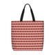 thumbnail image 1 of Balery Red and Brown Squares Bolsa de Mano para Mujeres con Cremallera, Bolsa de Gimnasio con Compartimentos, Bolsa para Laptop, Bolsa para Trabajo, 1 of 7