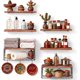 thumbnail image 1 of Repisas Flotantes de Pared, Juego de 6 Estantes Flotantes para Baño, Cocina, Sala y Dormitorio, Repisas de Almacenamiento, Decorativas y Resistentes para Organización del Hogar, 1 of 4