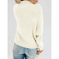 thumbnail image 4 of Sherrylily Fall Women Turtleneck Sweaters Batwing Pullover Winter Loose Knit Jumper, 4 of 7