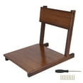 thumbnail image 2 of Tatami Chair, Inbuilt Screw Tilt Backrest Japanese Legless Chair Back Support Phyllostachys Pubescens  for Bedroom for Balcony Wood Color,Walnut, 2 of 7