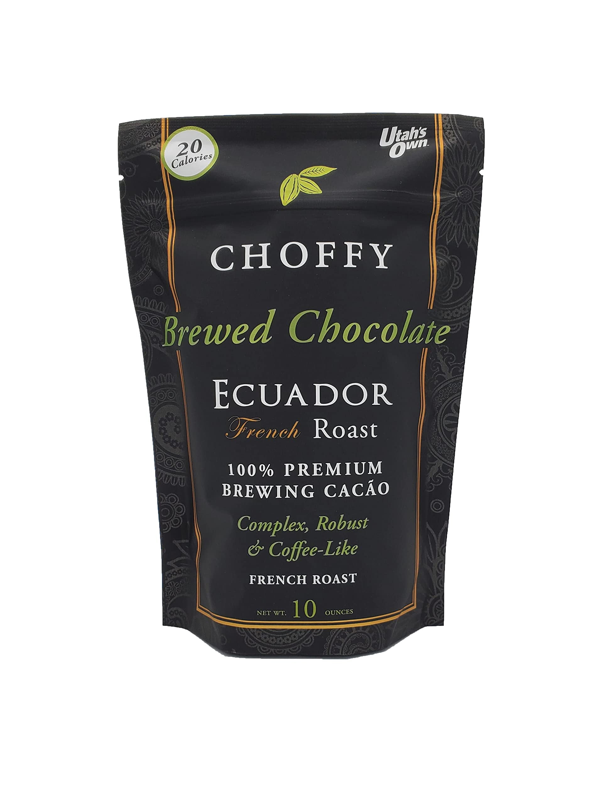 Choffy Brewed Cacao Coffee Alternative Substitute 10 Oz Ecuador