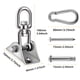 thumbnail image 3 of Kit para colgar hamacas, ganchos giratorios de 360° de alta resistencia para columpios, sillas, yoga, columpios para porches al aire libre, 3 of 5