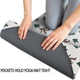 thumbnail image 3 of White Bigfoot and Pine Tree Pattern Hot Yoga Mat Towel Non Slip for Hot Yoga - Quick-Drying Yoga Mat Cover with 4 Corner Pockets with Travel Bag - Hot Yoga Towel Non Slip 70"x26", 3 of 6