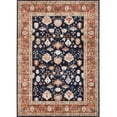 Berthmeer 5'x7' Persian Woven Indoor Area Rug, Nonslip, Machine