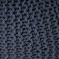 thumbnail image 5 of GDF Studio Poona Modern Cotton Knit Round Pouf, Navy, 5 of 7