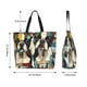 thumbnail image 5 of Easygdp Colorful Bulldog Duo Bolsas Tote para Mujer, Bolsos de Hombro para Viaje, Bolsos de Mano de Gran Capacidad para Compras y Trabajo, 5 of 8