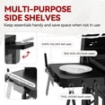 thumbnail image 6 of Royal Gourmet GB4005P 34-Inch 4-Burner Gas Griddle with Hood, Griddle with Collapsible Side Shelves and Storage Basket,Black, 6 of 10