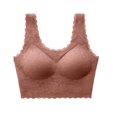 thumbnail image 4 of Bigersell Full-Coverage Bra Bra for Women Strapless Backless Bra Wire-Free Bra Style B72 Full-Coverage Wireless Bra Women Padded Bra Feature Halter Bra Hook & Eye Bra Closure , Red L, 4 of 5