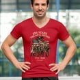 thumbnail image 4 of US Army 250 Years Men's V-Neck T-shirt American Military Veteran DD214 Patriotic, 4 of 7