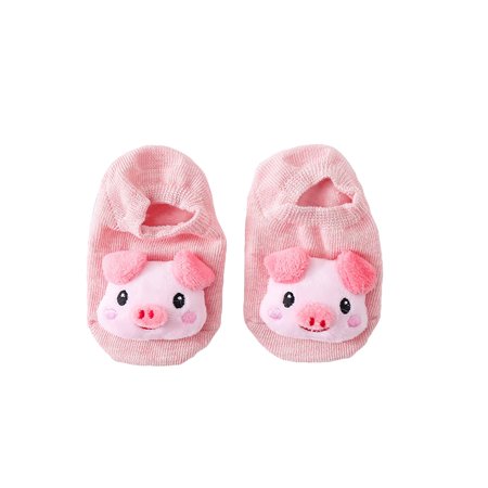 

EHTMSAK Baby Kids Girls Boy Spring Summer Fall Cartoon First Walkers Shoes Slippers Newborn Infant Toddler Non-Slip Floor Socks Pink 0-6Y S