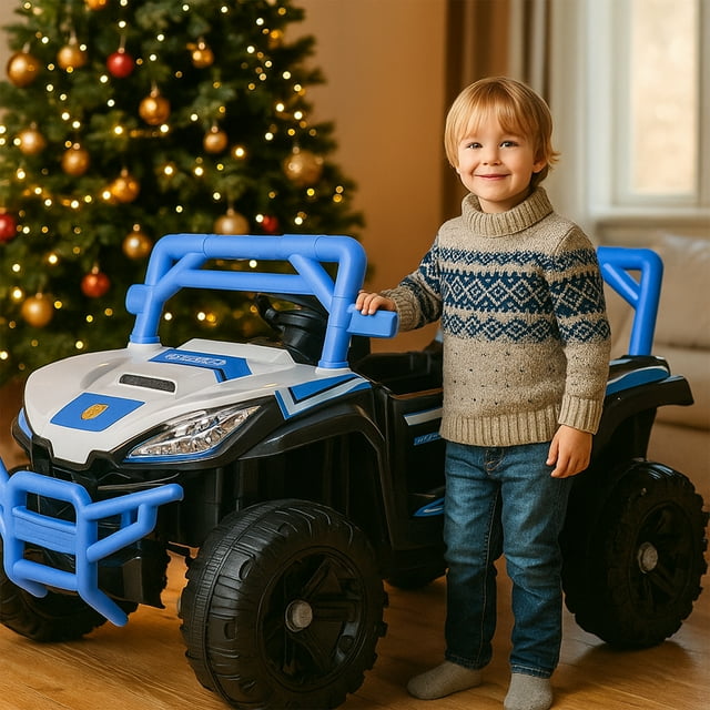 Carro Electrico montable Baby Gaon Control Remoto 4x4 Azul